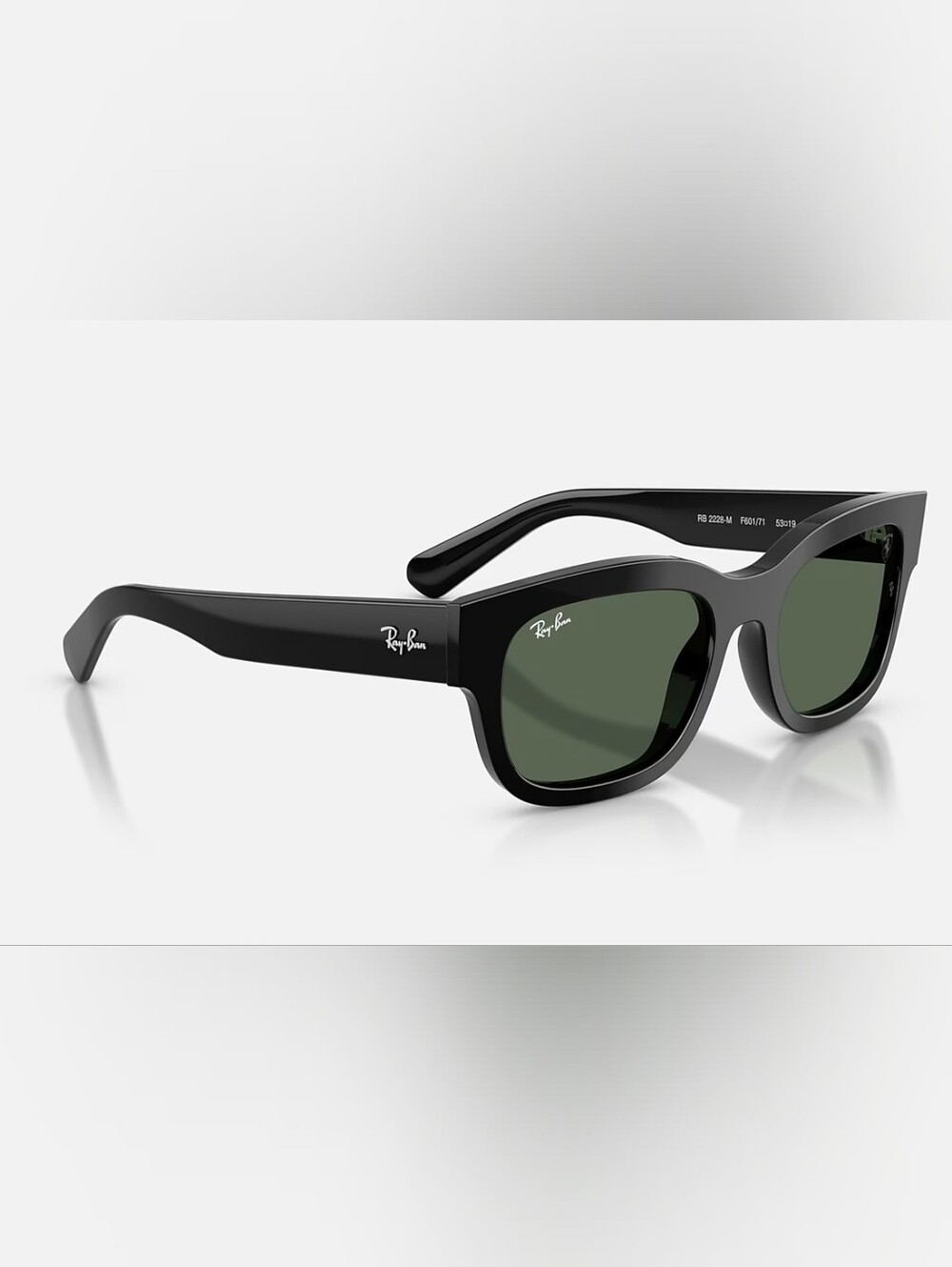 Ray-Ban Ferrari RB2228M Black Sunglasses Green Lenses 53-19-145mm